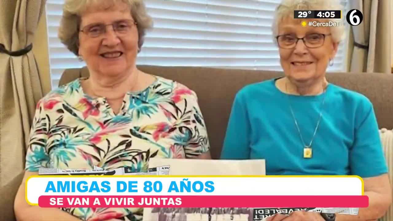 Amigas de 80 años se van a vivir juntas