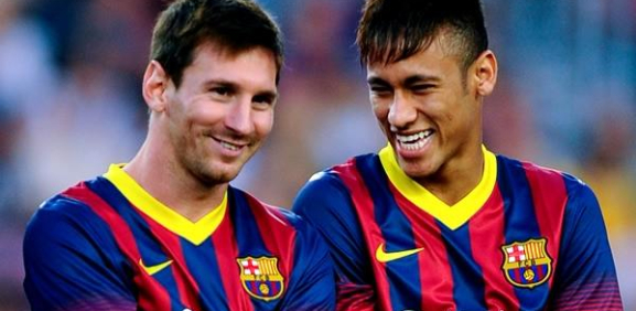 Neymar y Messi 
