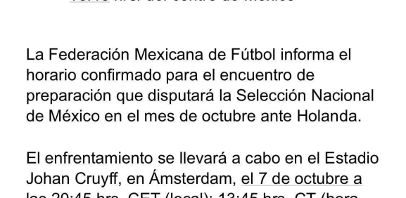 Comunicado Selección  