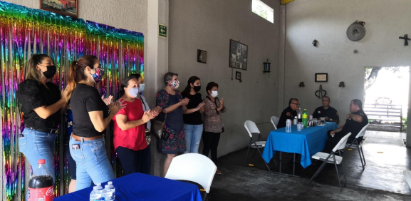 Día del bombero. Festejan en la colonia las brisas en Monterrey 