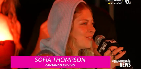 En entrevista exclusiva para Amazon Music News, Sofía Thompson.