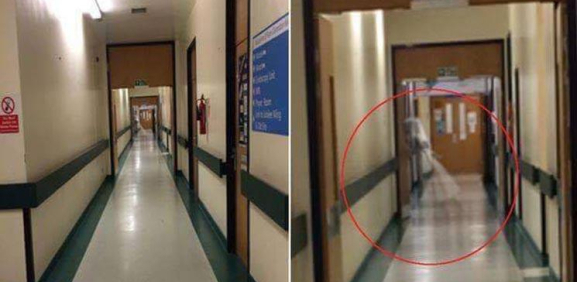 Fotografías de la web de supuestas apariciones en hospitales.