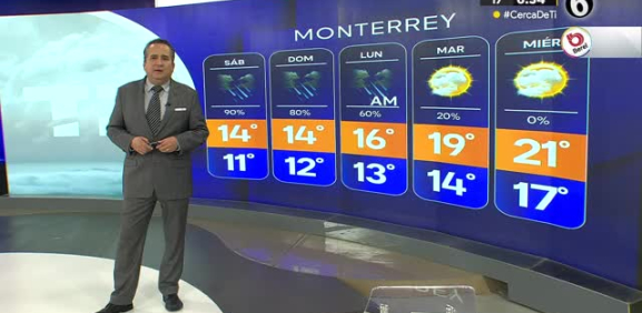 Abimael Salas nos da el pronóstico del tiempo en Monterrey para este viernes 10 de noviembre de 2023.