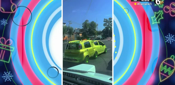 Este carro fue captado en video en calles de México.