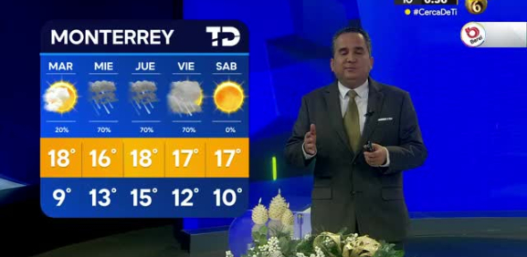 Abimael Salas nos da el pronóstico del tiempo en Monterrey para este lunes 11 de diciembre de 2023.