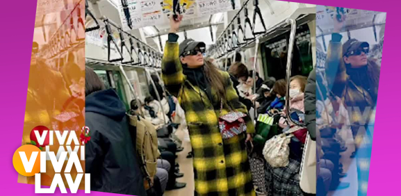 Galilea Montijo presume viaja en metro en Tokio