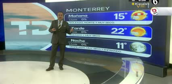 Abimael Salas nos da el pronóstico del tiempo en Monterrey para este viernes 29 de diciembre de 2023.