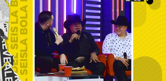 El cantante así se expresa en un programa en vivo.