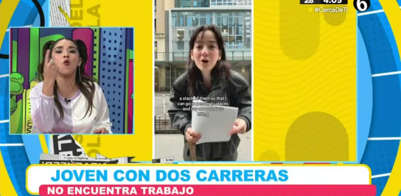 Esta joven expone que al tener dos carreras aún no encuentra trabajo