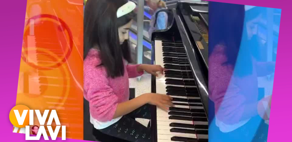 Aitana Derbez sorprende con su talento para el piano