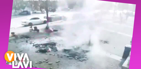 Niños hacen explotar alcantarilla con petardos