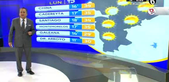 Abimael Salas nos da el pronóstico del tiempo en Monterrey para este lunes 26 de febrero de 2024.