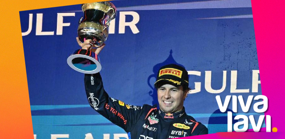 Checo Pérez sube al podio de Fórmula 1; logra el segundo lugar en Bahréin