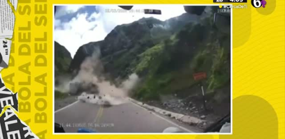 En este video se muestra el fatal accidente para estos camiones en plena carretera