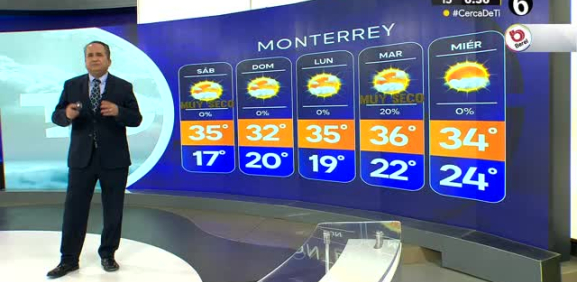 Abimael Salas nos da el pronóstico del tiempo en Monterrey para este viernes 05 de abril de 2024.