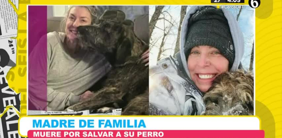 Esta madre de familia muere congelada al querer salvar a su mascota.