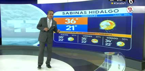 Abimael Salas nos da el pronóstico del tiempo en Monterrey para este miércoles 17 de abril de 2024.