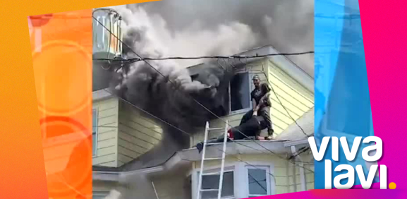 Hombre arriesga su vida para rescatar a su vecino de un incendio