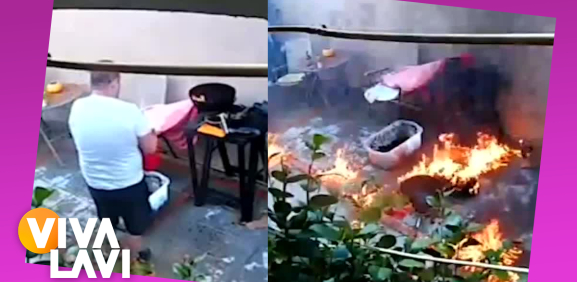 Hombre intenta prender carbón e incendia su casa