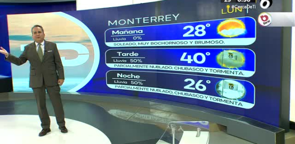 Abimael Salas nos da el pronóstico del tiempo en Monterrey para este lunes 27 de mayo de 2024.