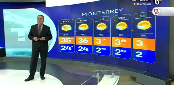 Abimael Salas nos da el pronóstico del tiempo en Monterrey para este lunes 10 de junio de 2024.