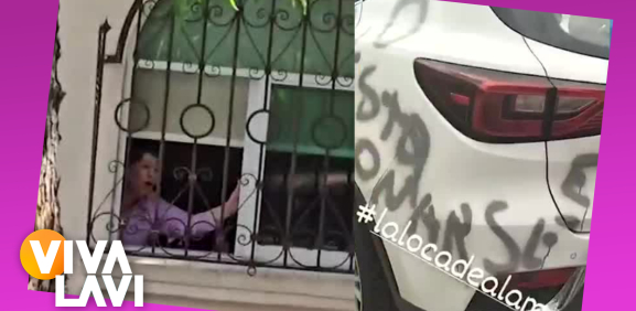 Mujer grafitea coche por estacionarse afuera de su casa