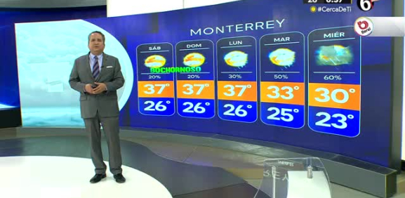 Abimael Salas nos da el pronóstico del tiempo en Monterrey para este viernes 14 de junio de 2024.