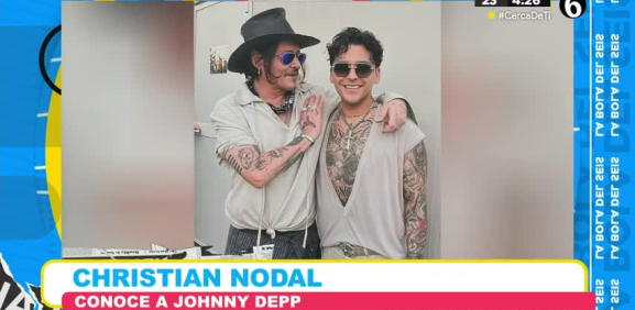 ¿Cómo dos gotas de agua? Nodal comparte fotos con Johnny Depp