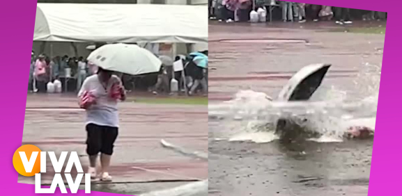 Hombre cae en pozo provocado por lluvias