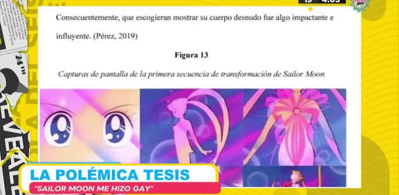 Este estudiante habla en su tesis de como la caricatura lo convirtió en una persona gay