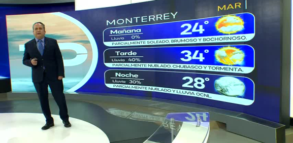 Abimael Salas nos da el pronóstico del tiempo en Monterrey para este martes 27 de agosto de 2024.