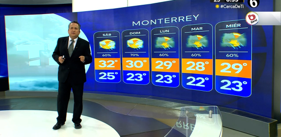 Abimael Salas nos da el pronóstico del tiempo en Monterrey para este viernes 30 de agosto de 2024.