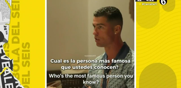 Hijo del famoso deportista le confiesa que su mamá es más famosa que el mismo Ronaldo