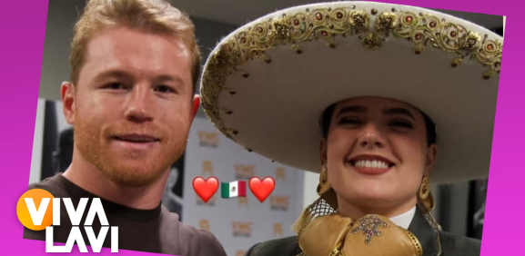 Camila Fernández entona Himno Nacional Mexicano previo a pelea del Canelo Álvarez