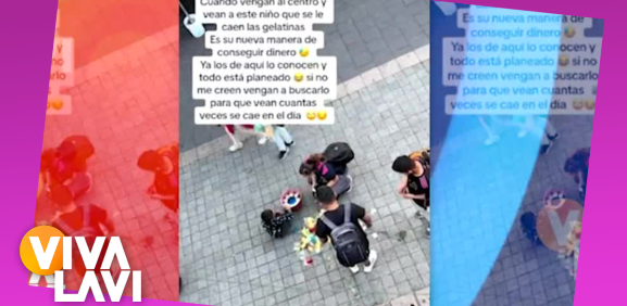 Niño de la calle estafa a personas y es evidenciado