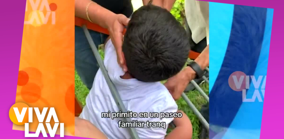 Niño se queda atorado de la cabeza en pasamanos