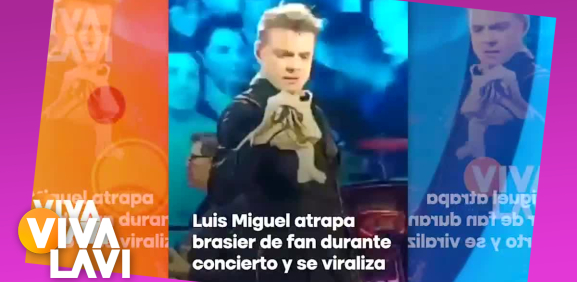 Fan lanza 'brasier' a Luis Miguel durante concierto