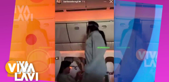 Bárbara de Regil responde a burlas por hacer ejercicio en avión