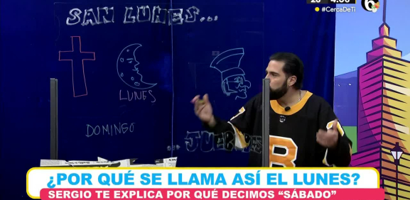 Ejemplos como Lunes por la luna entre otros es como se inspiraron a llamar así a los días de la semana