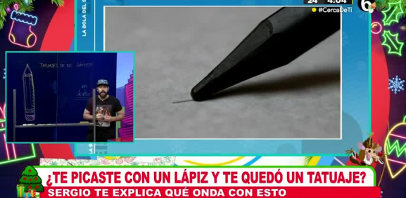 Muchos de pequeños por accidente se picaron con un lápiz y les quedó un tipo tatuaje