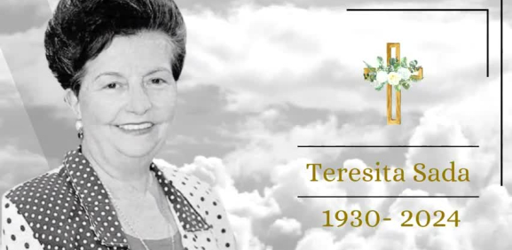 Fallece Teresita Sada a los 94 años