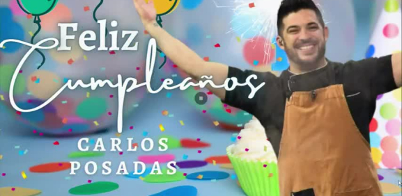 Carlos Posadas celebra su cumpleaños en navidad