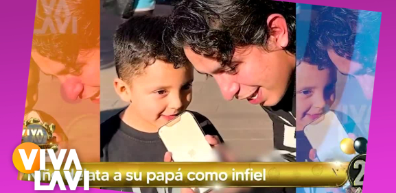 Niño expone infidelidad de su papá y se hace viral