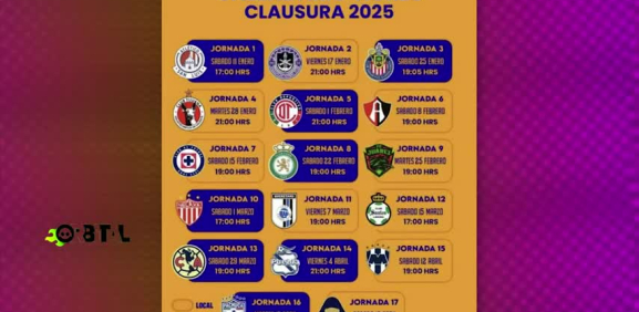 Calendario Liga Mx 2025