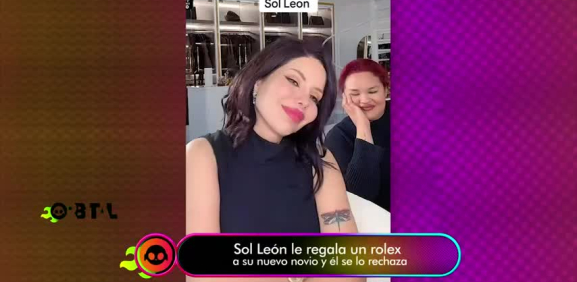 Sol León regala lujoso reloj a su nuevo novio