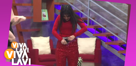 Nathali, ¿llegó en pijama al programa?