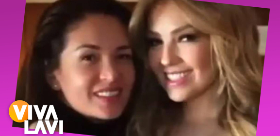 Thalía y Yolanda Andrade son captadas grabando nuevo proyecto