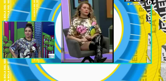 La conductora es expuesta en pleno programa con el mismo vestido de Luisa Fernanda