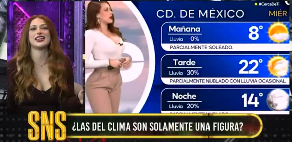 La conductora habla sobre las 'etiquetas' que ponen a las presentadoras del clima