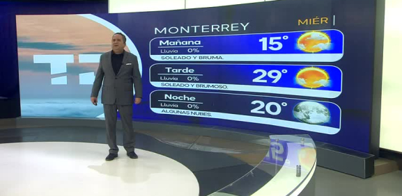 Abimael Salas nos da el pronóstico del tiempo en Monterrey para este miércoles 26 de febrero de 2025.